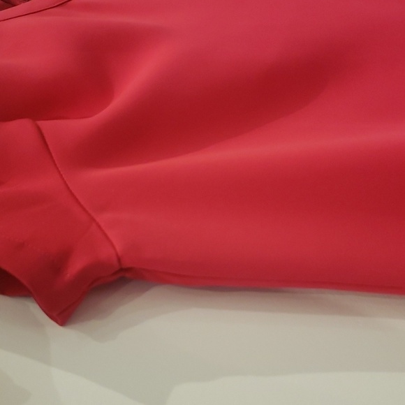 ADRIENNE Vittadini Dress Pink Zipper Back Short Sleeves Women's Size 8 - Picture 7 of 13